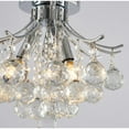thumbnail image 2 of Bethel International Semi Flush Mount Chrome Metal & Crystal, 2 of 4