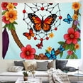 thumbnail image 2 of RKSupls Tapestry Wall Hanging Art, Butterfly Floral Dreamcatcher Boho Colorful Tapestry Decoration for Daily Bedroom, Dorm, Living Room, Apartment Hallway Home Decor, 2 of 5