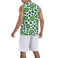 thumbnail image 2 of Sikiie Leopard print St. Patrick's Day Basketball Jersey Reversible Men's Mesh Athletic Sports Shirts Training Practice S-4XLX-Large, 2 of 6