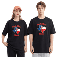thumbnail image 6 of God Bless Texas Map Retro Graphic Tee for Men and Women, Humorous BBQ Cotton Short Sleeves T-Shirt, 6 of 6