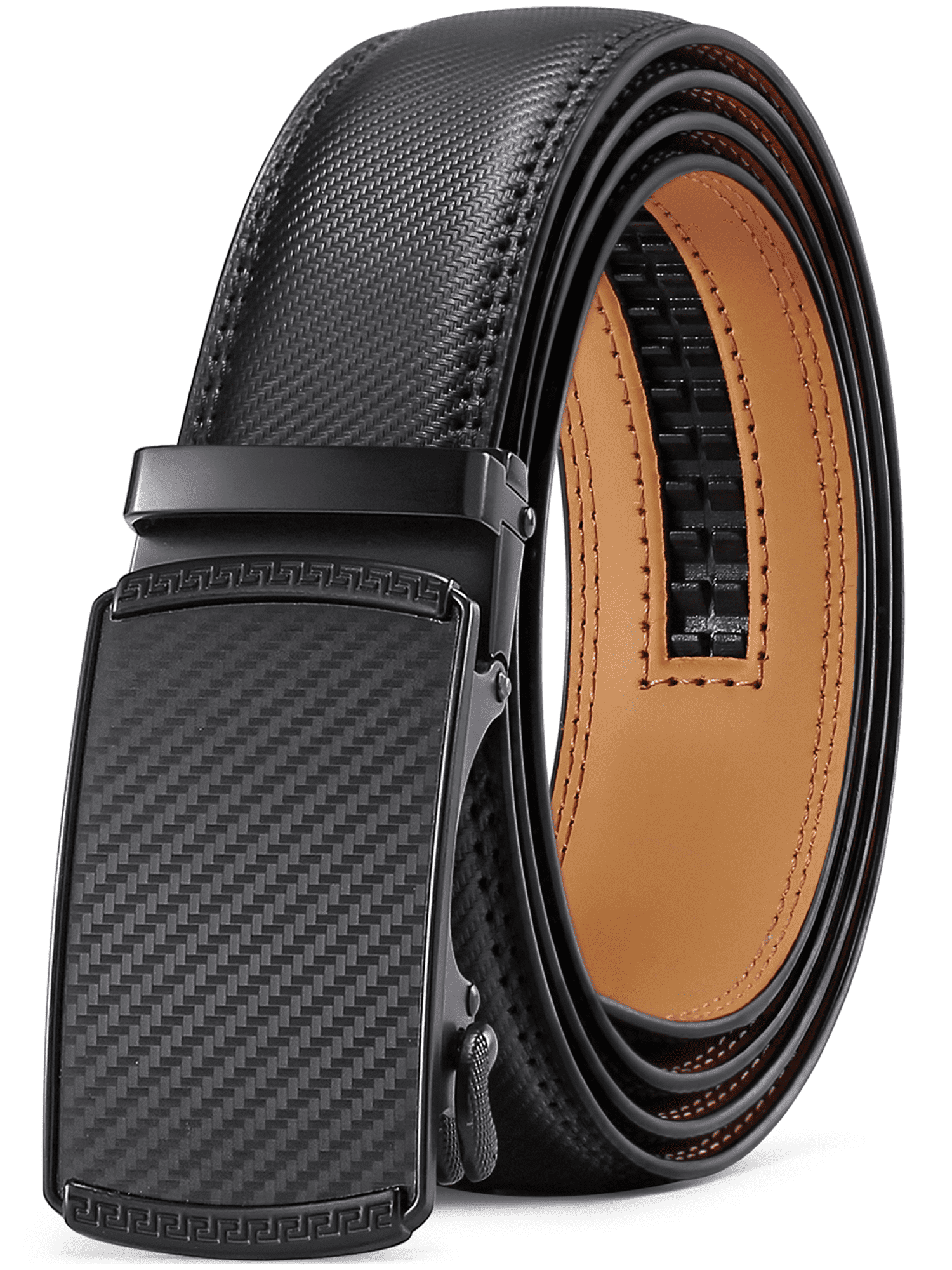 Sendefn Leather Belt for Men with Ratchet Buckle photo 1