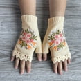 thumbnail image 5 of Women's Handmade Knitted Retro Crochet Gloves for Casual Autumn and Winter Wear Size:One Size, 5 of 5