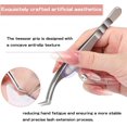 thumbnail image 3 of SHIQI-Lash Tweezers Professional Eyelash Extensions: 2 Pcs Kit Precision Stainless L-Shape Volume and Dolphin Isolation Curved Lash Tweezers with Ergonomic Design for Precise Grip, 3 of 4