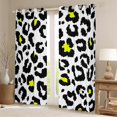 thumbnail image 2 of YST White Leopard Print Blackout Curtains Cheetah Print Curtains, Wild Animal Curtains & Drapes Safari Black Out Curtains, Modern Abstract Art Window Curtains, 2 of 6