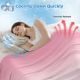 thumbnail image 3 of Pink Purple Teal Ombre Cream Cooling Blanket,Lightweight Summer Throw Blanket with Double Sided Cold Effect,Modern Abstract Art Aesthetics Picnic Blankets Bed Sheet for Hot Sleepers 30"x40", 3 of 8
