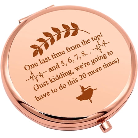 Dance Teacher Gifts Thank You Gift for Dancer Coach Compact Makeup Mirror Dance Lover Gift for Women Appreciation Gifts Folding Makeup Mirror Birthday Retirement Thanksgiving Presents