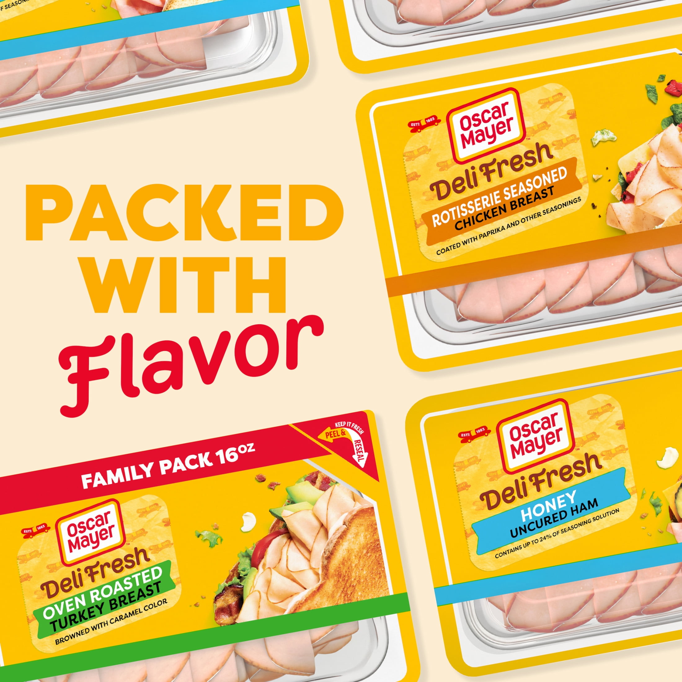 Oscar Mayer Deli Fresh Oven Roasted Turkey Breast, 16 oz Family Pack