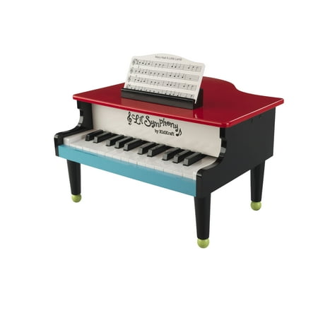 Ez Play Piano - KidKraft Lil' Symphony Wooden Play Piano with Reversible Sheet Music, Kids Musical Instrument Toy