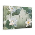 thumbnail image 5 of Beautiful White Lotus Flower Canvas Wall Art for Home Decor Ready-to-Hang, 5 of 18