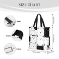 thumbnail image 3 of Pofeuu Doodle Cute Cat Print Tote Bag for Women,Hobo HandBags with Zipper,Large Capacity Casual Shoulder Handbags with Inner Pockets, 3 of 7