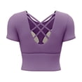 thumbnail image 6 of Women's Cropped Sports Bra Tank Top - Supportive Activewear for Yoga & Casual Wear, 6 of 6