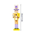 thumbnail image 2 of 2026 Easter Bunny Nutcracker A, 12" Wooden Rabbit Nutcracker Figurines with Egg, Carrot & Floral Accents, Easter Tabletop Decor for Home Office, Mantel Shelf Display, Easter Gifts for Kids & Family, 2 of 8