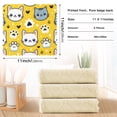 thumbnail image 3 of Cartoon Cat and Paw Dish Towels 6 Pack Kitchen Cleaning Dish Cloths Absorbent Reuseable Cleaning Cloths 11'' x 11'', 3 of 9