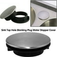 thumbnail image 2 of 2pcs 45mm Sink Hole Plug Sink Tap Hole Cover Kitchen Faucet Hole Cover Stainless Steel, 2 Packs, 2 of 7