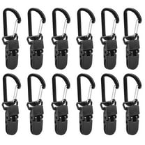 Raindrops 12pcs Tent Clips Set - Windproof Tarp Clamps for Outdoors