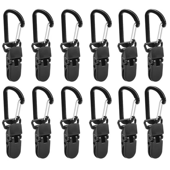 Eeristq 12 Pcs Shade Sail Tarp Clips Secure Clamp Outdoor Camping Tent Hardwares Kits