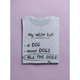 thumbnail image 3 of My Wish List Dog Quotes T-Shirt Women -Smartprints Designs, Female 5X-Large, 3 of 4