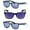 Black/Blue, variant on Classic Bifocal Reading Sunglasses For Men And Women Outdoor Sun Reading Glasses - Black/Tortoise - 1.00