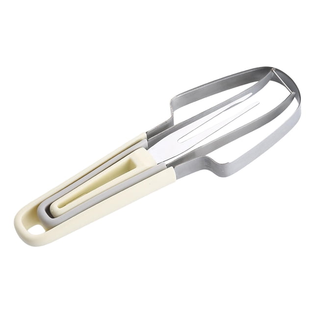Tenedor cortador de sandía 3 en 1, práctico artefacto para cortar sandía Beige
