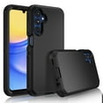 thumbnail image 2 of Galaxy A15 5G Case, Tekcoo Sturdy Phone case: Three- Layer Shockproof Military Heavy Duty Full Body Case Cover With HD Glass Screen Protector for Samsung Galaxy A15 5G 6.5 INCH - Black, 2 of 11