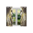 thumbnail image 4 of CADecor Gothic Punk Skull Window Treatment Panel Curtains Window Curtain Kitchen Curtain,Two Piece 26x39 Inches, 4 of 4