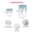 thumbnail image 7 of Eucalyptus Leaves Kitchen Dish Towels for Drying Dishes Set of 2, Light Blue Summer Botanical Weeping Waffle Weave Microfiber Hand Tea Bathroom Towels Quick Dry & Absorbent Towel 12x12, 7 of 7
