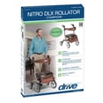 thumbnail image 5 of Drive Medical Rollator Nitro DLX Léger à Direction Facile Réglable, Champagne, 5 of 5