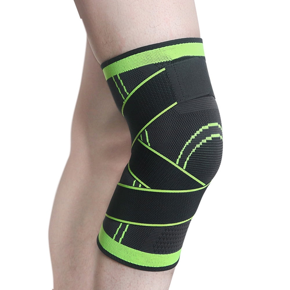 A Pair Sport Sleeve Knee Support Brace Knee Pads Basketball Elastic Compression 
