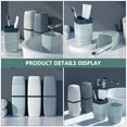 thumbnail image 2 of MasteelfCA 3pcs Portable Toothbrush Cases Mouth Washing Cups Traveling Toothpaste Wash Cups (Green), 2 of 8