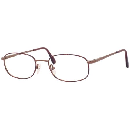 Elasta 7058 Full Rim Rectangular Havana Copper Eyeglasses