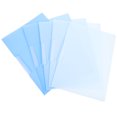 thumbnail image 3 of KAKOWELY 5pcs A4 Rotating Side Open Buckle File Folder Clipboard Heavy Duty Document Organizer with Snap Button Plastic Blue Project Folders Clear Pockets for School Home Office Travel, 3 of 5
