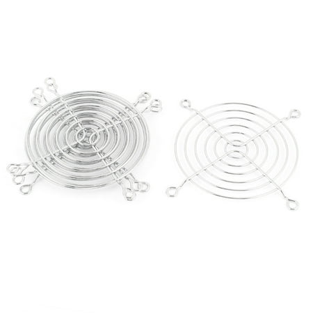 Quad Fan Grill - Unique Bargains 90mm x 90mm Metal Grill Finger Axial Fan Protector 5Pcs for PC Computer