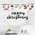 thumbnail image 1 of Christmas Tapestry, Noel Tree Branches Over Timber Board with Handmade Toy and Berries Image, Fabric Wall Hanging Decor for Bedroom Living Room Dorm, 2 Sizes, Beige Red, by Ambesonne, 1 of 1