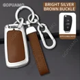 thumbnail image 2 of For Audi D three button A3 A4 A5 C5 C6 8L 8P Q3 Q7 TT 8L 8V S3 Alloy Car Remote Key Fob Cover Case Holder Protector Accessories, 2 of 26