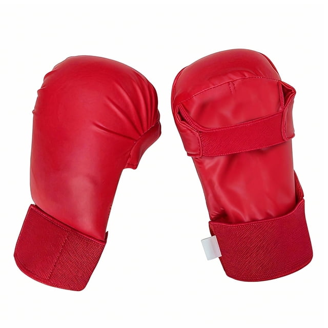 Karate Gloves Plain Weave Boxing Gloves Competition And Training Protective Gloves