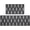 Black, variant on FRESHMINT Anti Fatigue Kitchen Mats for Floor 2 Piece Set, Waterproof & Non-Skid Boho Kitchen Rugs, Cushioned Kitchen Mat for Standing Washable Comfort Desk Kitchen Runners, 17"x30"+17"x47"