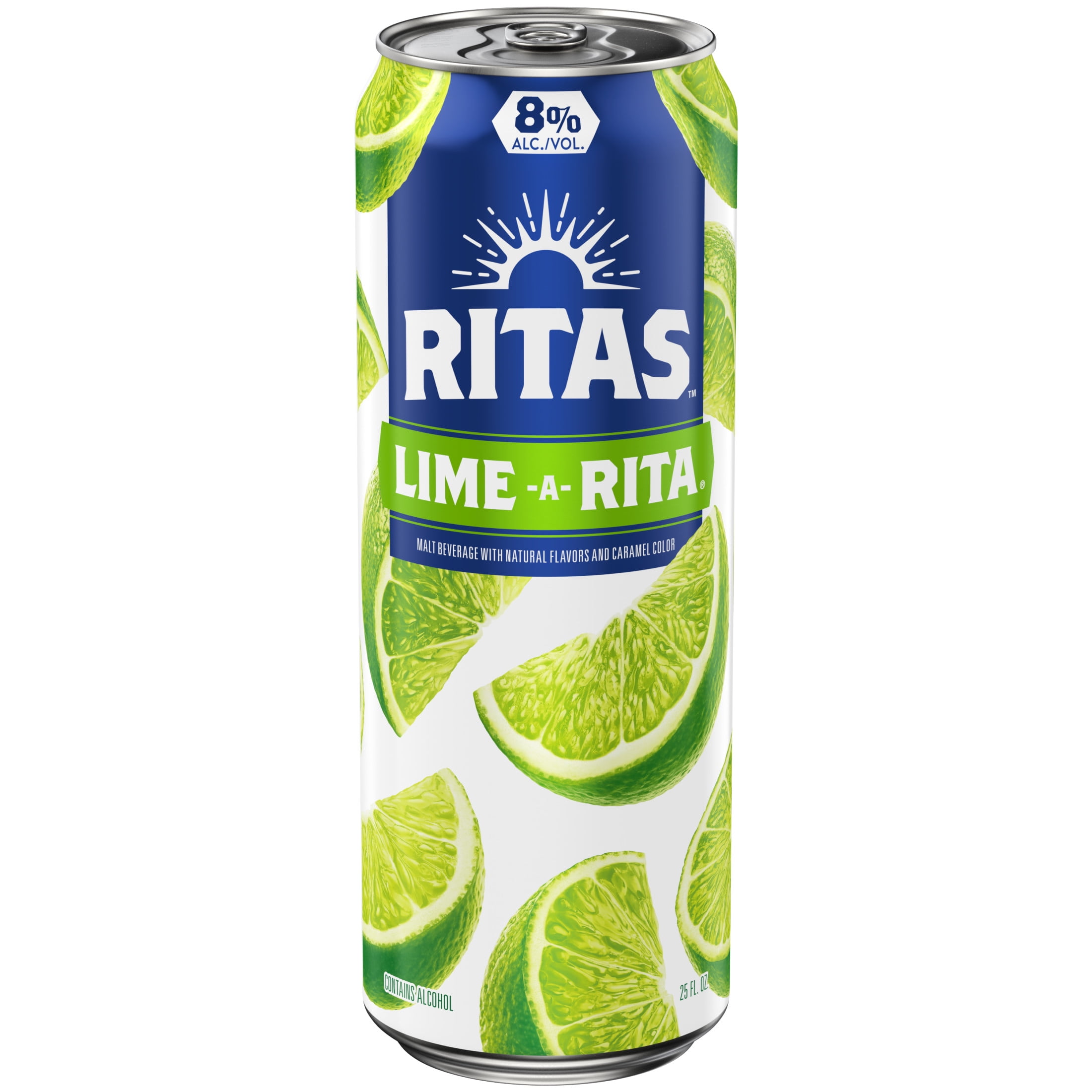 Ritas Lime-A-Rita Sparkling Margarita, 25 fl oz Can, 8% ABV
