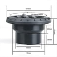 thumbnail image 4 of Air Vent Outlet Rotatable Air Heater Air Conditioner Black Blinds, 4 of 5