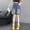Blue1, variant on Girls Jean Shorts Ripped High Waisted Cartwheel Girl Summer Clothes Jean Shorts for Girls 9-10 Years