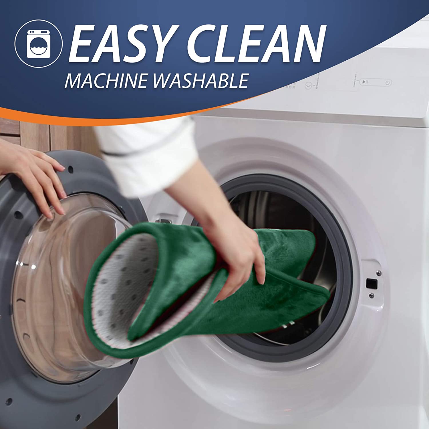 Walensee Memory Foam Bath Rug, 24’x36′, Hunter Green, Non Slip Bathroom