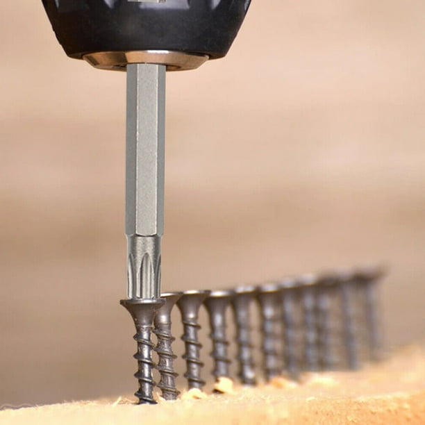Juego de brocas Torx de 11 piezas Broca de cabeza Torx hexagonal magnética Acero S2 -T40 (100 mm)