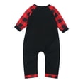 thumbnail image 6 of Qiylii Family Christmas Matching Pajamas Set, Long Sleeve Letters Tops+Plaid Pants, 6 of 9