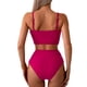 thumbnail image 3 of WILLBEST Traje de Baño Mujer Dos Piezas Traje de Baño de 2 Piezas de Cintura Alta con Lazo para Mujer, 3 of 5