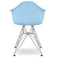 thumbnail image 4 of Aron Living Tower 18" Plastic and Chrome Steel Armchair in Blue, 4 of 5