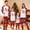 ZQR9-Red, variant on Meichang Matching Family Christmas Pajamas Set 2-Piece Holiday Sleepwear Cute Snowman Letter Print Long Sleeve Top with Pants Soft Family PJs