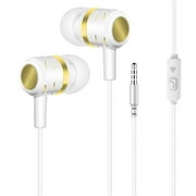 Flmtop 3.5mm Universal Dual Speaker Subwoofer Wired In-ear Earphone Earbuds for Android