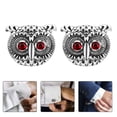 thumbnail image 3 of 1 Pair Owl Shape Cufflinks Animal Cuff Links Button for Men Business Shirts Suit, 3 of 9