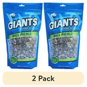 (2 pack) Giant Snacks Dill Pickle Sunflower Seeds, 12 oz
