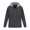 Gray Jacket for Men, variant on Men's Fashion Hooded Jacket Warm Hooded Coat with Pocket Patchwork Button-up Hooded Drawstring Coat Long Sleeve Jacket Gray XL