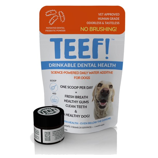 TEEF Daily Dental Care Natural Dog Dental Water Additive, Fights